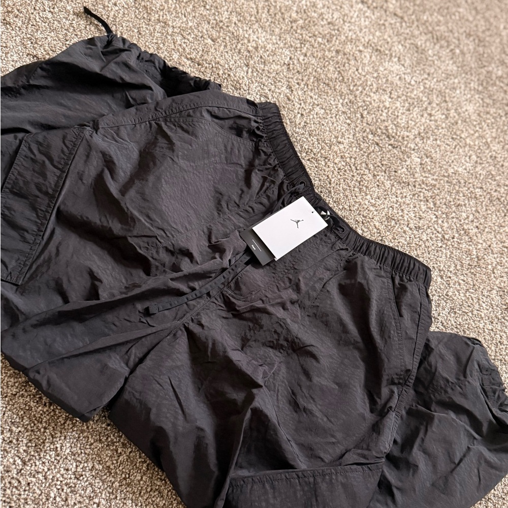 Jordan Men's Black Athletic Shorts with Elastic Waist
